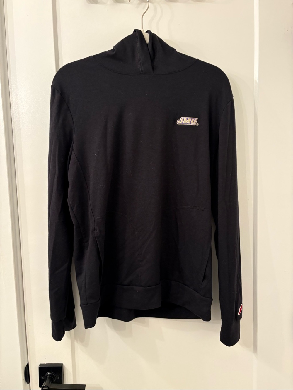Men’s Black JMU James Madison U Logo Men's Hoodie-Style Sweater in Medium